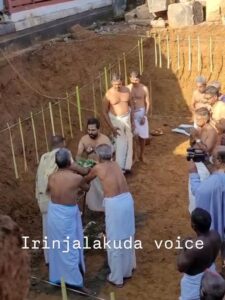 കുഴിക്കാട്ടുകോണം നമ്പ്യങ്കാവ് ക്ഷേത്രത്തിൽ പുനരുദ്ധാരണ പ്രവർത്തനങ്ങൾക്ക് തുടക്കമായി